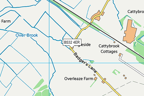 BS32 4ER map - OS VectorMap District (Ordnance Survey)