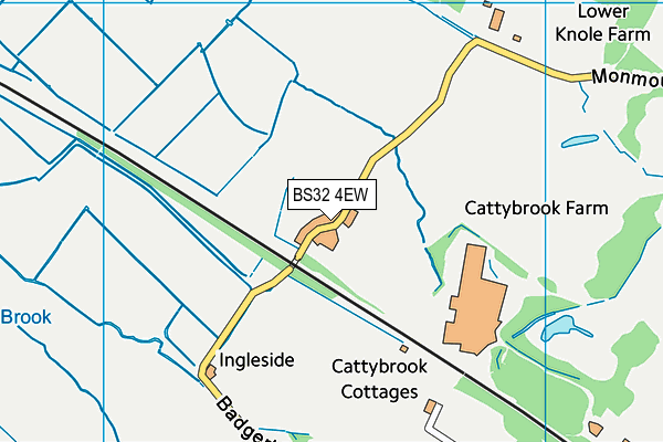 BS32 4EW map - OS VectorMap District (Ordnance Survey) BS32 4EW map - OS VectorMap District (Ordnance Survey)