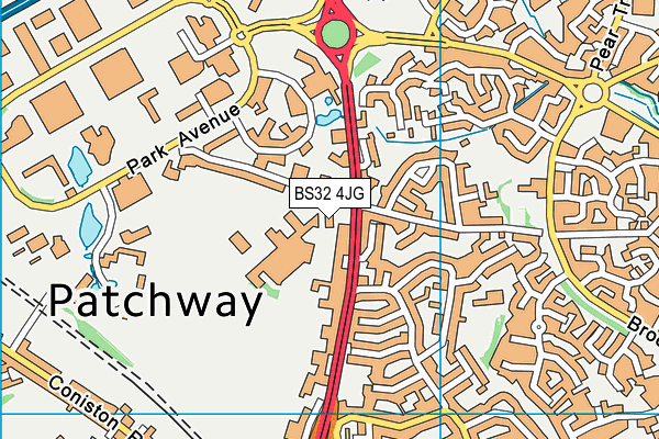BS32 4JG map - OS VectorMap District (Ordnance Survey) BS32 4JG map - OS VectorMap District (Ordnance Survey)