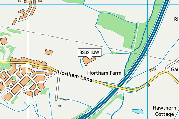 BS32 4JW map - OS VectorMap District (Ordnance Survey) BS32 4JW map - OS VectorMap District (Ordnance Survey)