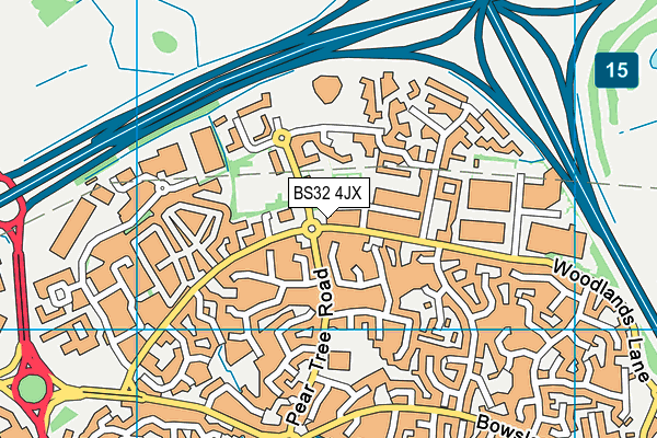 BS32 4JX map - OS VectorMap District (Ordnance Survey) BS32 4JX map - OS VectorMap District (Ordnance Survey)