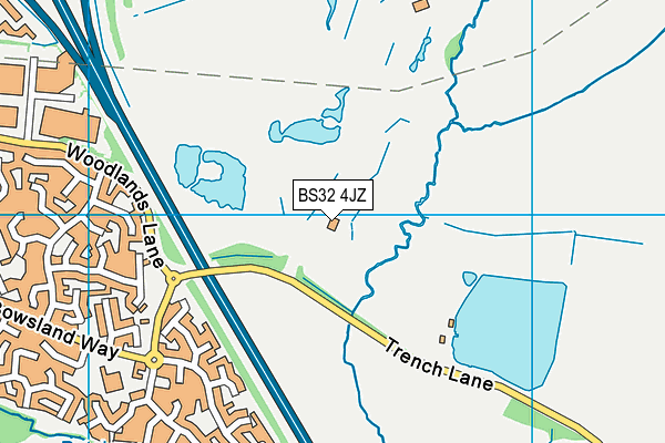 BS32 4JZ map - OS VectorMap District (Ordnance Survey) BS32 4JZ map - OS VectorMap District (Ordnance Survey)