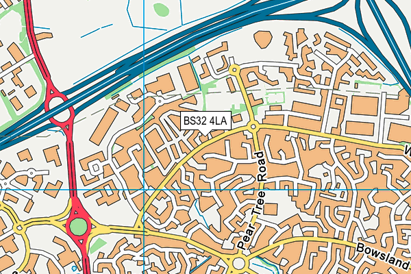 BS32 4LA map - OS VectorMap District (Ordnance Survey) BS32 4LA map - OS VectorMap District (Ordnance Survey)