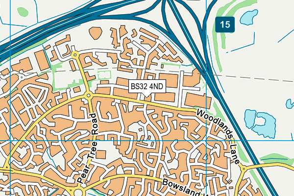 BS32 4ND map - OS VectorMap District (Ordnance Survey) BS32 4ND map - OS VectorMap District (Ordnance Survey)