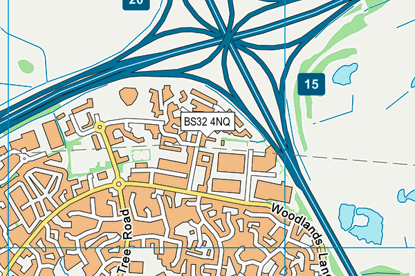 BS32 4NQ map - OS VectorMap District (Ordnance Survey) BS32 4NQ map - OS VectorMap District (Ordnance Survey)