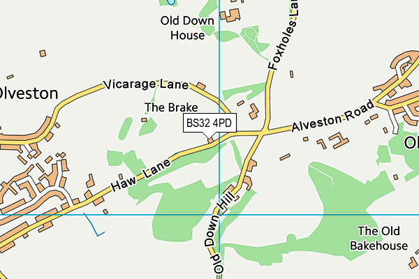 BS32 4PD map - OS VectorMap District (Ordnance Survey) BS32 4PD map - OS VectorMap District (Ordnance Survey)