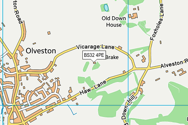 BS32 4PE map - OS VectorMap District (Ordnance Survey) BS32 4PE map - OS VectorMap District (Ordnance Survey)