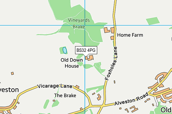 BS32 4PG map - OS VectorMap District (Ordnance Survey) BS32 4PG map - OS VectorMap District (Ordnance Survey)