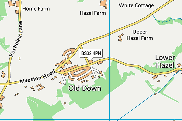 BS32 4PN map - OS VectorMap District (Ordnance Survey) BS32 4PN map - OS VectorMap District (Ordnance Survey)