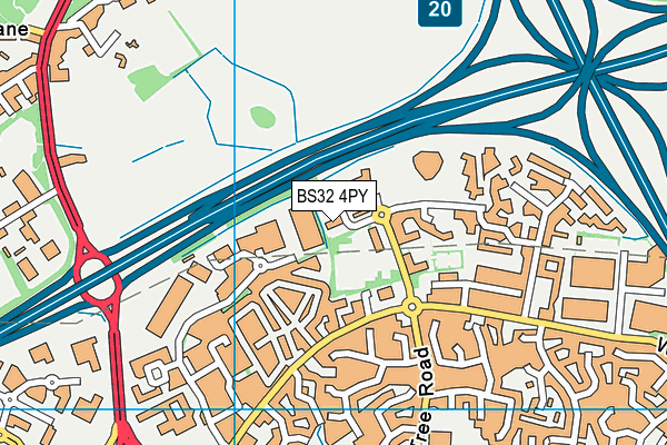 BS32 4PY map - OS VectorMap District (Ordnance Survey) BS32 4PY map - OS VectorMap District (Ordnance Survey)