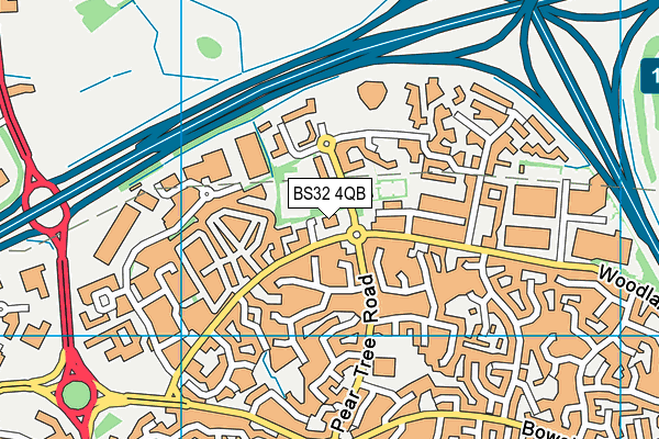 BS32 4QB map - OS VectorMap District (Ordnance Survey) BS32 4QB map - OS VectorMap District (Ordnance Survey)