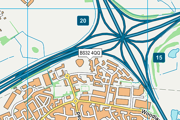 BS32 4QQ map - OS VectorMap District (Ordnance Survey) BS32 4QQ map - OS VectorMap District (Ordnance Survey)