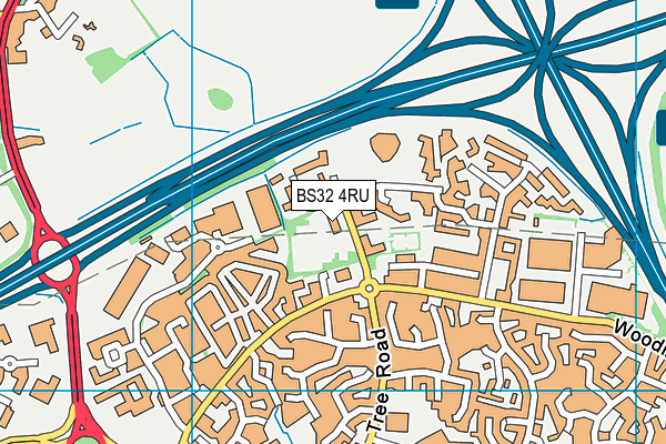 BS32 4RU map - OS VectorMap District (Ordnance Survey) BS32 4RU map - OS VectorMap District (Ordnance Survey)