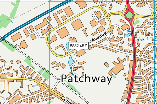 BS32 4RZ map - OS VectorMap District (Ordnance Survey) BS32 4RZ map - OS VectorMap District (Ordnance Survey)