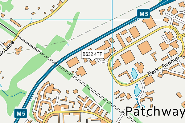 BS32 4TF map - OS VectorMap District (Ordnance Survey)