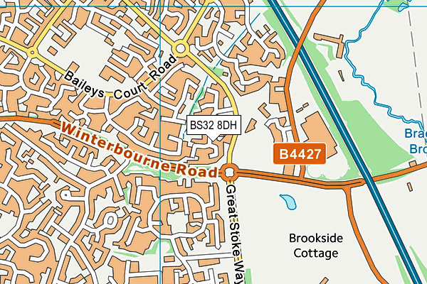 BS32 8DH map - OS VectorMap District (Ordnance Survey)