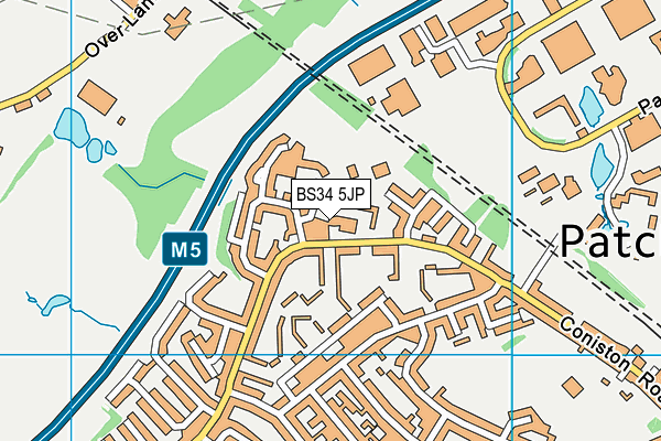BS34 5JP map - OS VectorMap District (Ordnance Survey) BS34 5JP map - OS VectorMap District (Ordnance Survey)