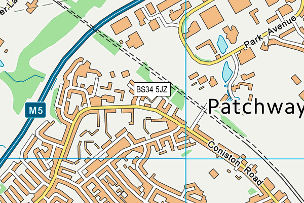 BS34 5JZ map - OS VectorMap District (Ordnance Survey) BS34 5JZ map - OS VectorMap District (Ordnance Survey)