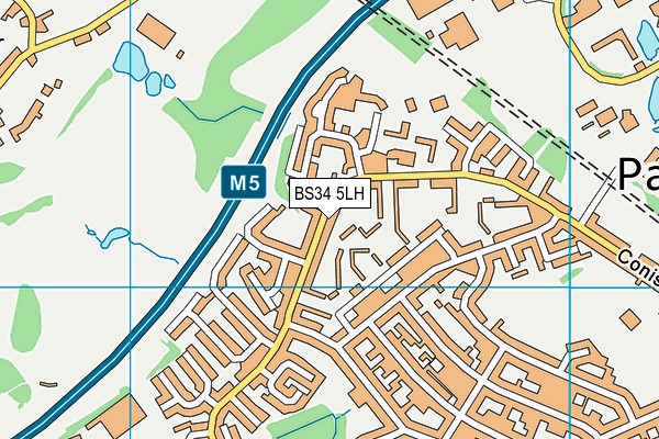 BS34 5LH map - OS VectorMap District (Ordnance Survey) BS34 5LH map - OS VectorMap District (Ordnance Survey)