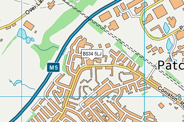 BS34 5LJ map - OS VectorMap District (Ordnance Survey) BS34 5LJ map - OS VectorMap District (Ordnance Survey)