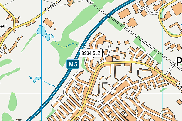 BS34 5LZ map - OS VectorMap District (Ordnance Survey) BS34 5LZ map - OS VectorMap District (Ordnance Survey)