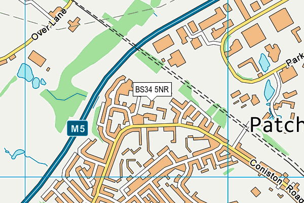 BS34 5NR map - OS VectorMap District (Ordnance Survey) BS34 5NR map - OS VectorMap District (Ordnance Survey)