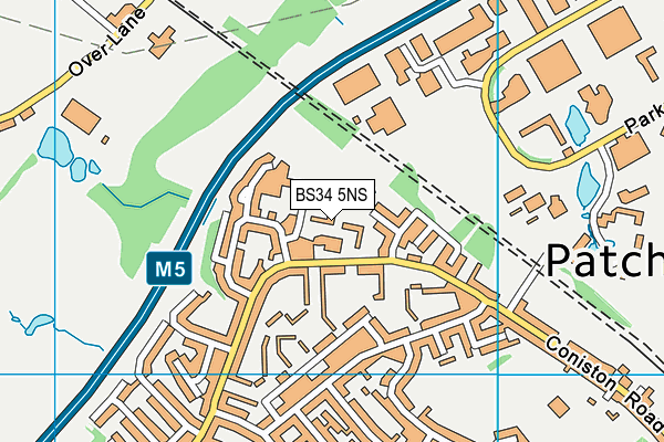 BS34 5NS map - OS VectorMap District (Ordnance Survey) BS34 5NS map - OS VectorMap District (Ordnance Survey)