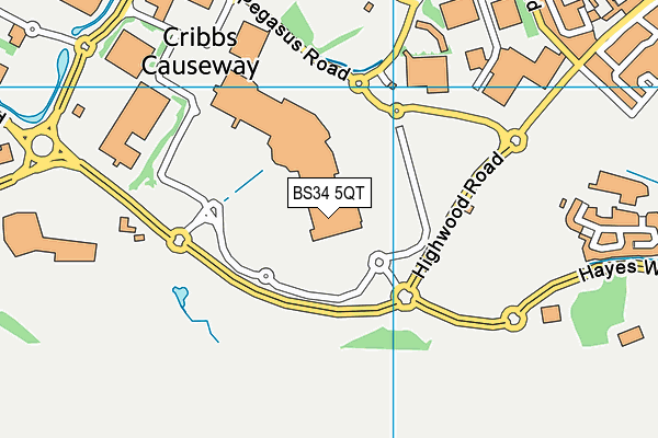 BS34 5QT map - OS VectorMap District (Ordnance Survey) BS34 5QT map - OS VectorMap District (Ordnance Survey)