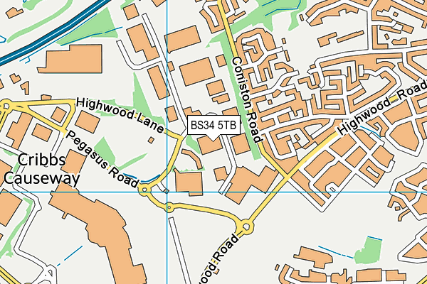 BS34 5TB map - OS VectorMap District (Ordnance Survey) BS34 5TB map - OS VectorMap District (Ordnance Survey)