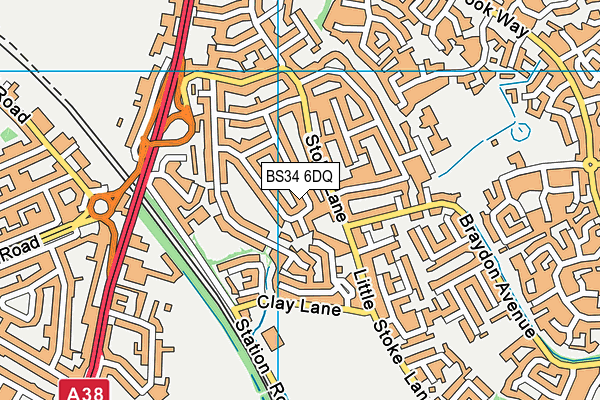 BS34 6DQ map - OS VectorMap District (Ordnance Survey) BS34 6DQ map - OS VectorMap District (Ordnance Survey)