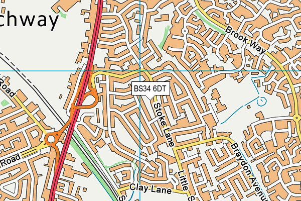 BS34 6DT map - OS VectorMap District (Ordnance Survey) BS34 6DT map - OS VectorMap District (Ordnance Survey)