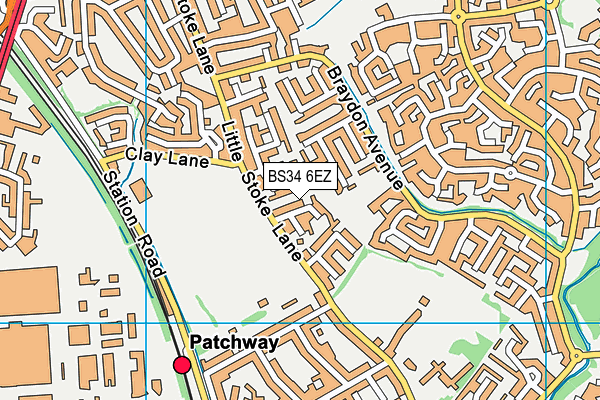 BS34 6EZ map - OS VectorMap District (Ordnance Survey) BS34 6EZ map - OS VectorMap District (Ordnance Survey)