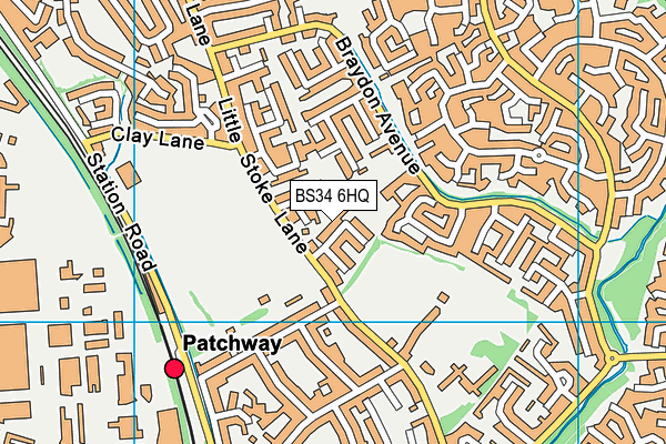 BS34 6HQ map - OS VectorMap District (Ordnance Survey) BS34 6HQ map - OS VectorMap District (Ordnance Survey)