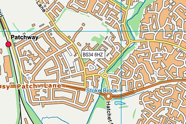 BS34 6HZ map - OS VectorMap District (Ordnance Survey) BS34 6HZ map - OS VectorMap District (Ordnance Survey)