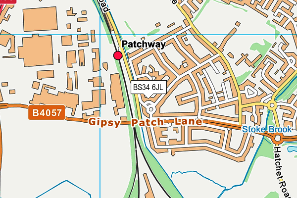BS34 6JL map - OS VectorMap District (Ordnance Survey) BS34 6JL map - OS VectorMap District (Ordnance Survey)