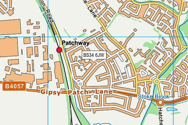 BS34 6JW map - OS VectorMap District (Ordnance Survey) BS34 6JW map - OS VectorMap District (Ordnance Survey)