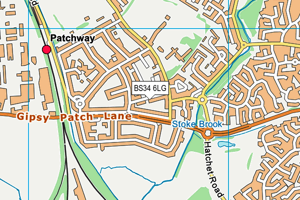 BS34 6LG map - OS VectorMap District (Ordnance Survey) BS34 6LG map - OS VectorMap District (Ordnance Survey)