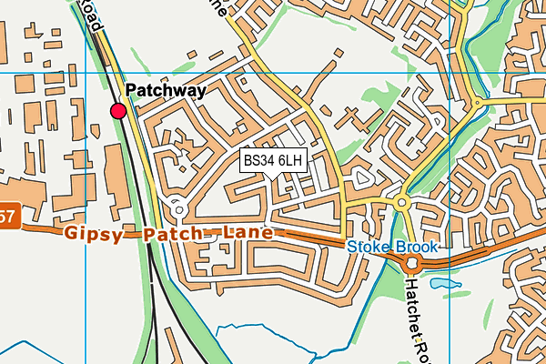 BS34 6LH map - OS VectorMap District (Ordnance Survey) BS34 6LH map - OS VectorMap District (Ordnance Survey)
