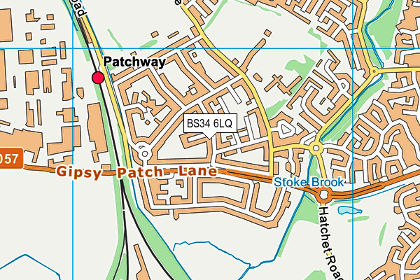 BS34 6LQ map - OS VectorMap District (Ordnance Survey) BS34 6LQ map - OS VectorMap District (Ordnance Survey)
