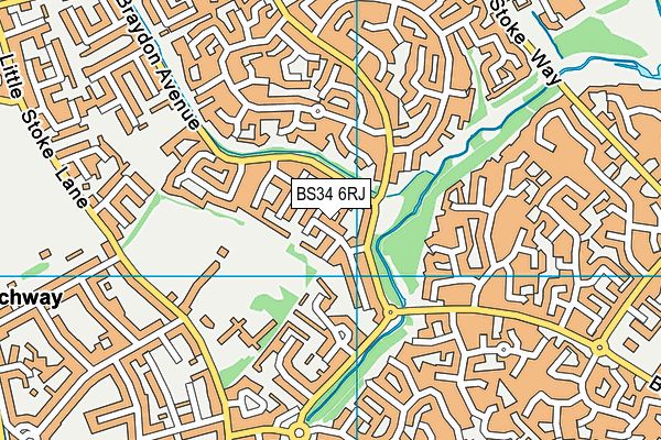 BS34 6RJ map - OS VectorMap District (Ordnance Survey) BS34 6RJ map - OS VectorMap District (Ordnance Survey)
