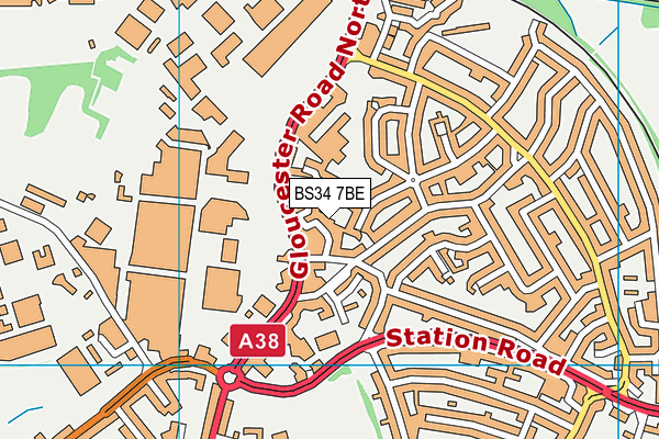 BS34 7BE map - OS VectorMap District (Ordnance Survey) BS34 7BE map - OS VectorMap District (Ordnance Survey)