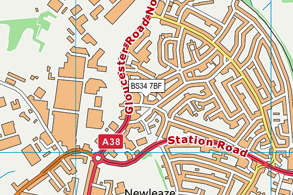 BS34 7BF map - OS VectorMap District (Ordnance Survey) BS34 7BF map - OS VectorMap District (Ordnance Survey)