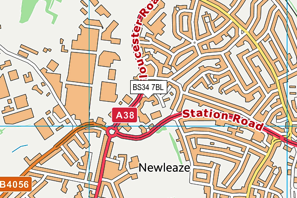 BS34 7BL map - OS VectorMap District (Ordnance Survey) BS34 7BL map - OS VectorMap District (Ordnance Survey)