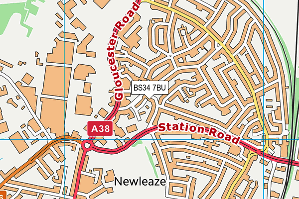 BS34 7BU map - OS VectorMap District (Ordnance Survey) BS34 7BU map - OS VectorMap District (Ordnance Survey)