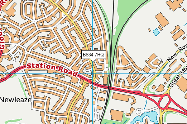 BS34 7HQ map - OS VectorMap District (Ordnance Survey) BS34 7HQ map - OS VectorMap District (Ordnance Survey)