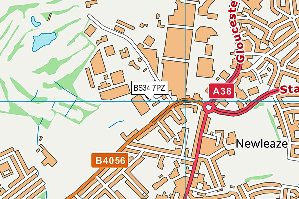 BS34 7PZ map - OS VectorMap District (Ordnance Survey) BS34 7PZ map - OS VectorMap District (Ordnance Survey)