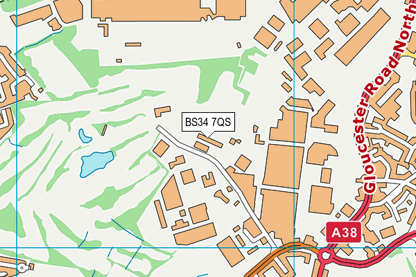 BS34 7QS map - OS VectorMap District (Ordnance Survey) BS34 7QS map - OS VectorMap District (Ordnance Survey)