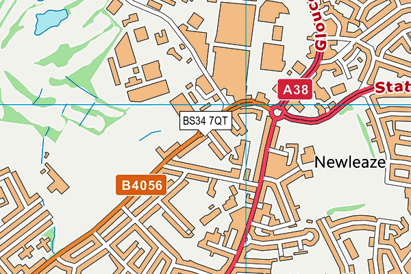 BS34 7QT map - OS VectorMap District (Ordnance Survey) BS34 7QT map - OS VectorMap District (Ordnance Survey)