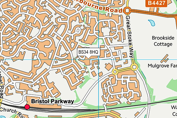 BS34 8HQ map - OS VectorMap District (Ordnance Survey) BS34 8HQ map - OS VectorMap District (Ordnance Survey)