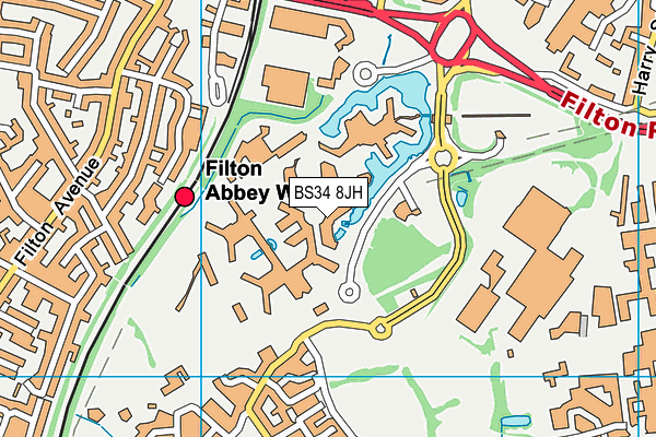BS34 8JH map - OS VectorMap District (Ordnance Survey)